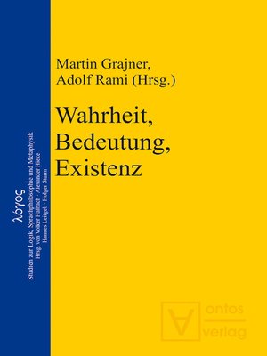 cover image of Wahrheit, Bedeutung, Existenz
